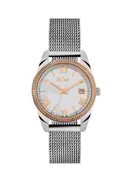 Leecooper Watch LC06523.530 Fine Ladies Wrist Copper + Silver Coloured Meshband