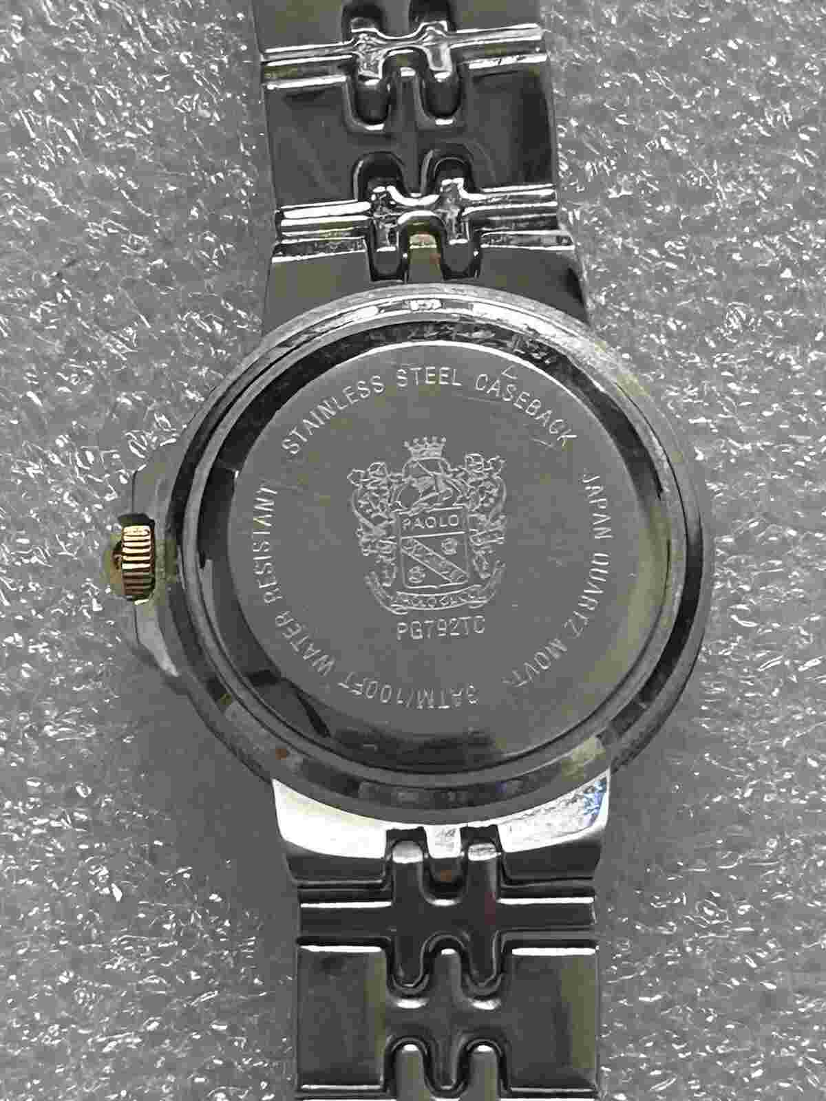 Vintage Paolo Gucci Two Tone Elegant Wristwatch Needs new Battery