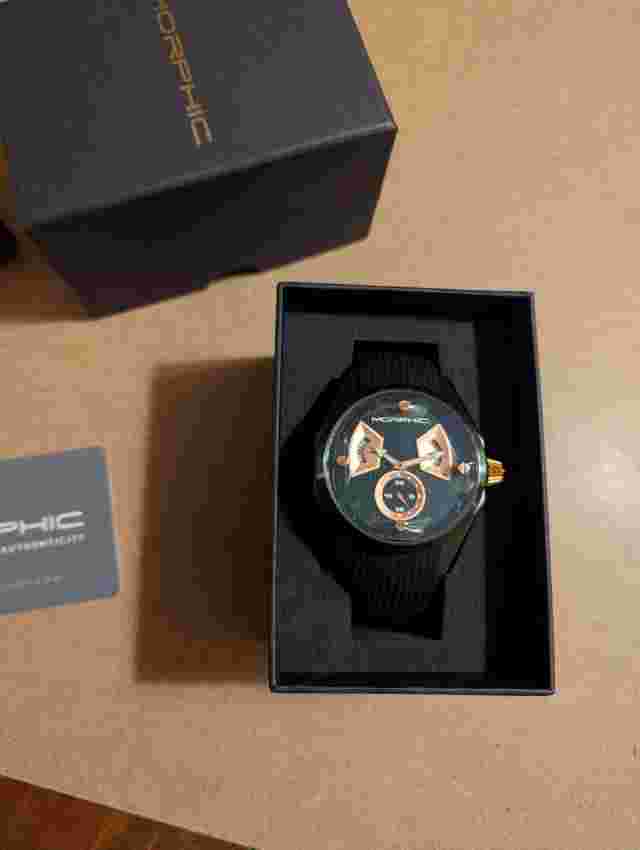 Rare Rose Gold/Black Morphic Men's Watch