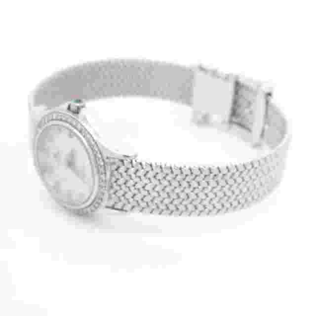 Cyma 18K White Gold & Diamond Mother of Pearl Dial Watch 6.5"-8" MSRP $9,500