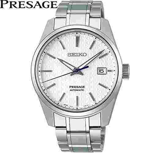 SEIKO SARX075 PRESAGE Prestige Line Metal Band White Sharp Edged Series
