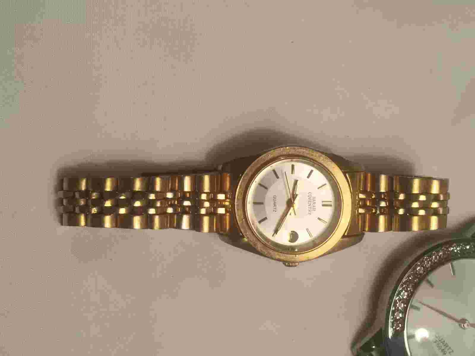 MAN AND WOMAN WATCH - STAINLESS -QUARTZ - LADIES SARAH COVENTRY