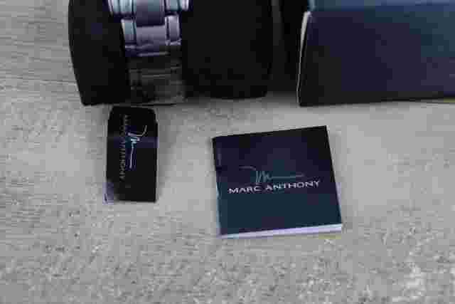Marc Anthony FMDMA198 Stainless Steel Chronograph Men's Watch Black & Gold NWT