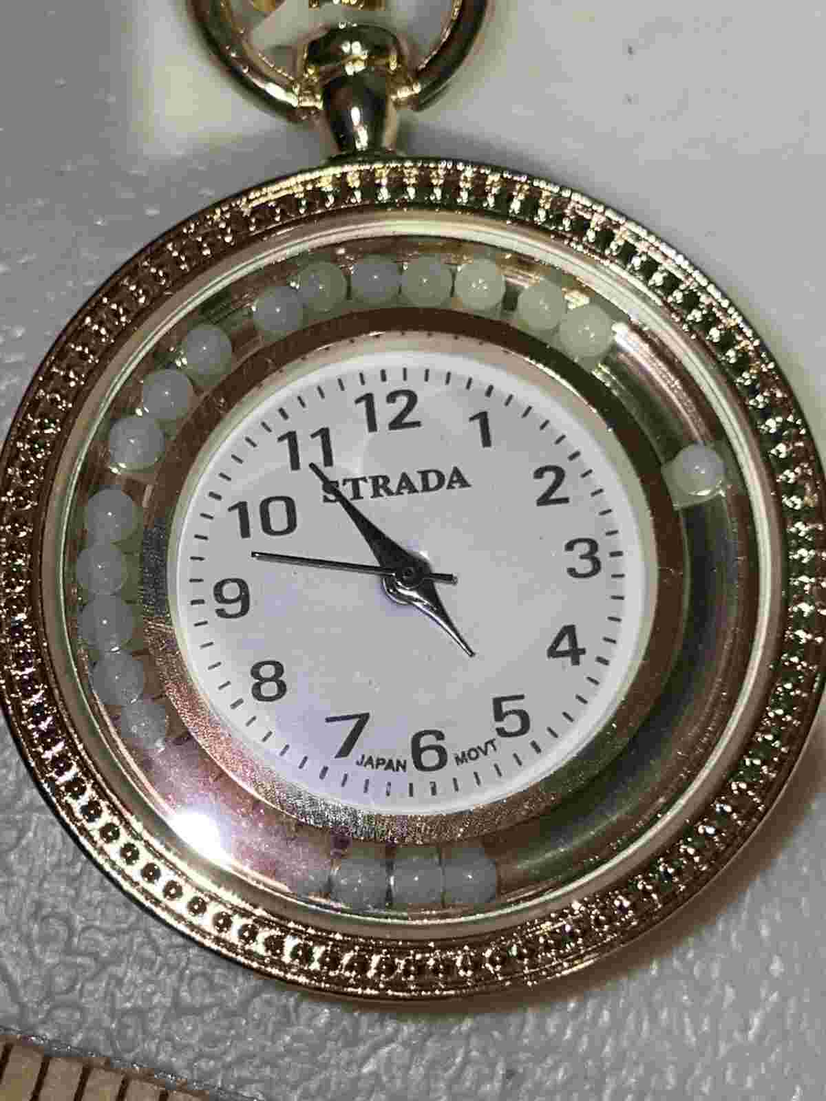 strada necklace watch new with floating cryatals￼