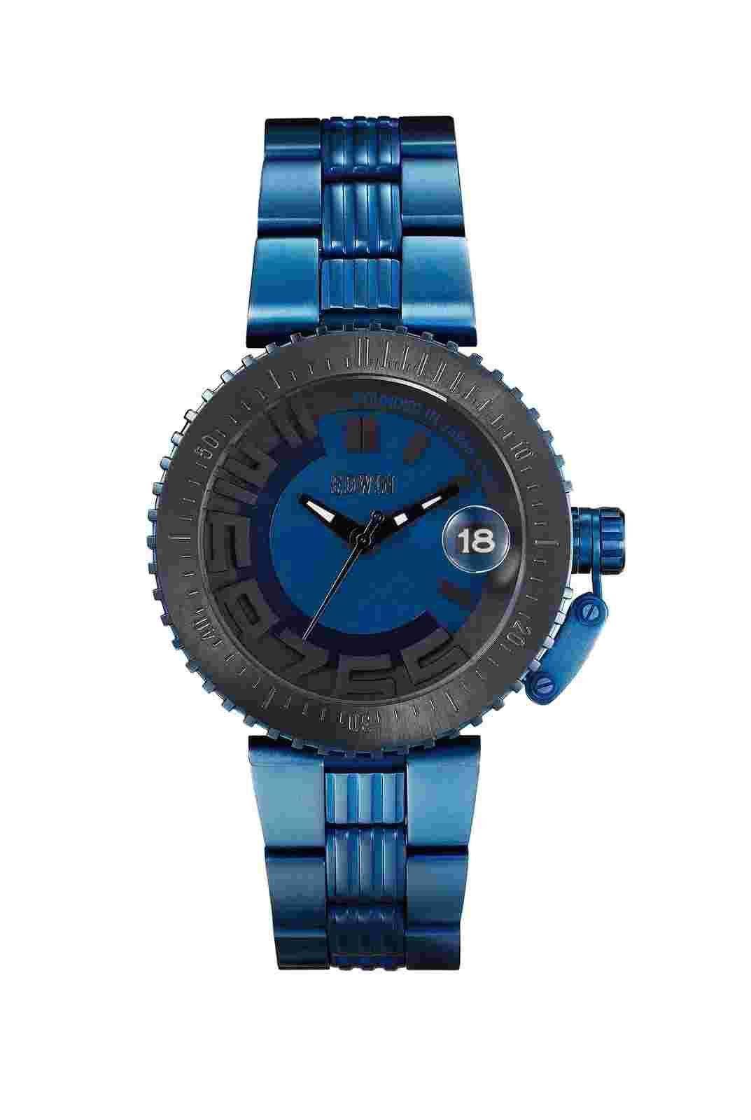 Edwin BONDED Men's 3 Hand-Date Watch, Stainless Steel Case with Stainless Steel