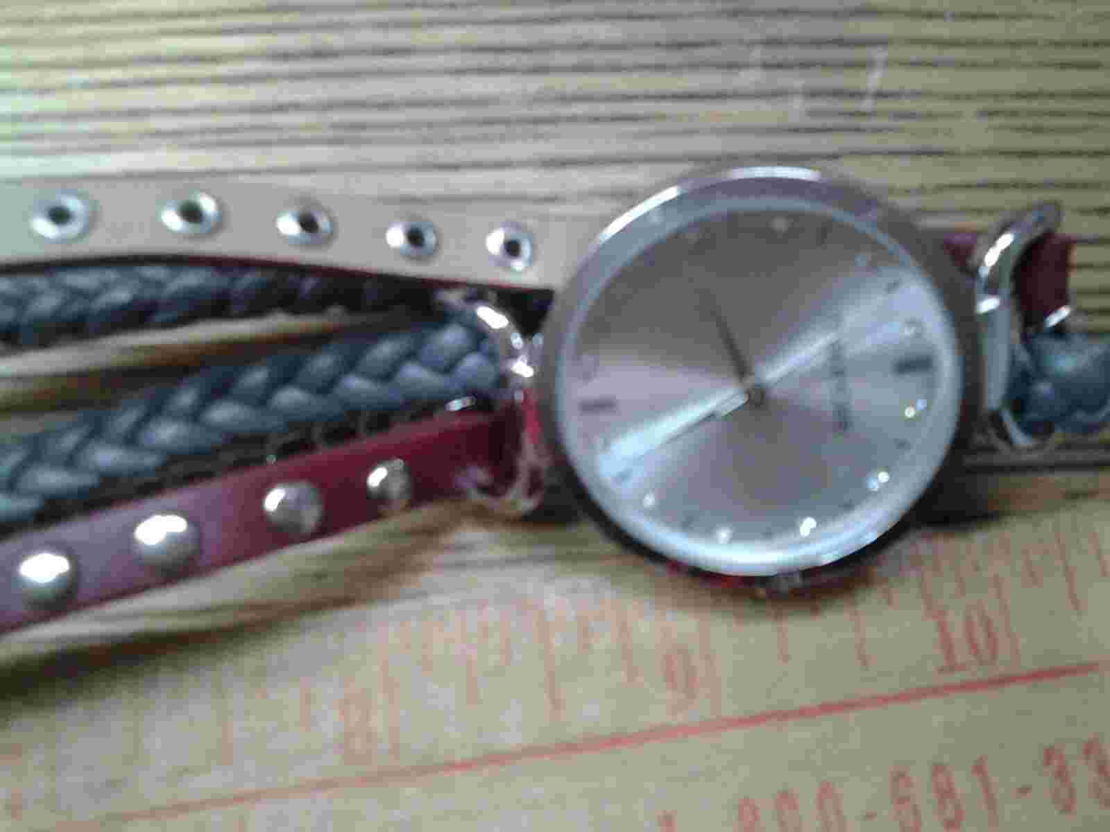 Women's Silver Tone  Maurice's Watch, Multi Strap Wrap Band