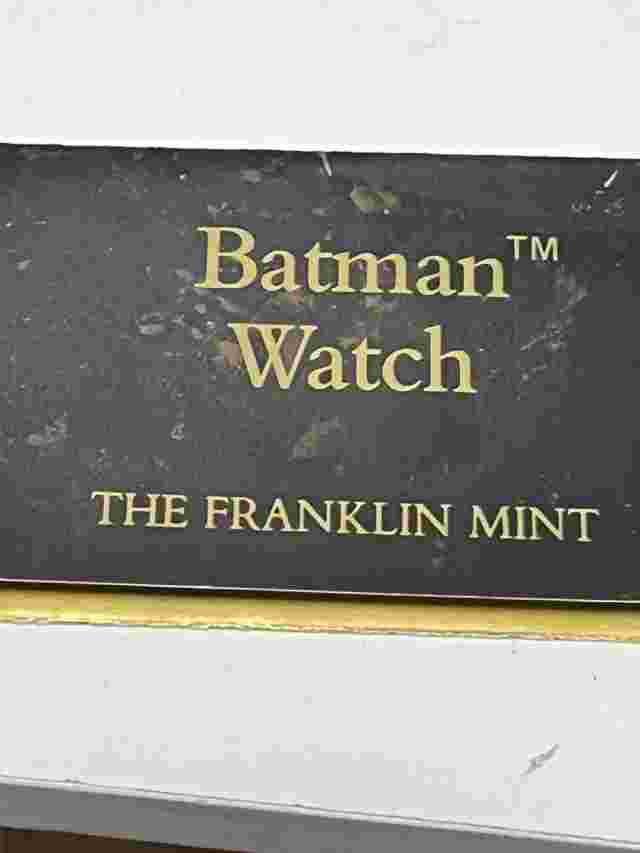Batman DC Comics 50th Anniversary Franklin Mint Watch Original Limited Edition.