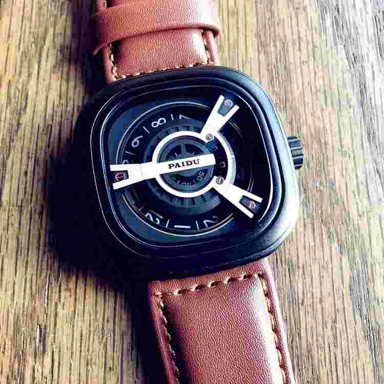New Concept Black Technology Fashion Watch Male Student Personality Square Large