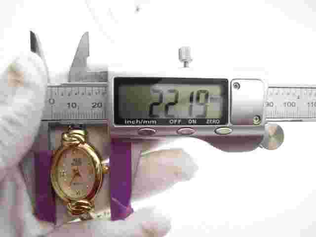 Women Nolan Miller Crystals Quartz WR Analog 22mm Dial Causal Oval Watch (G286)