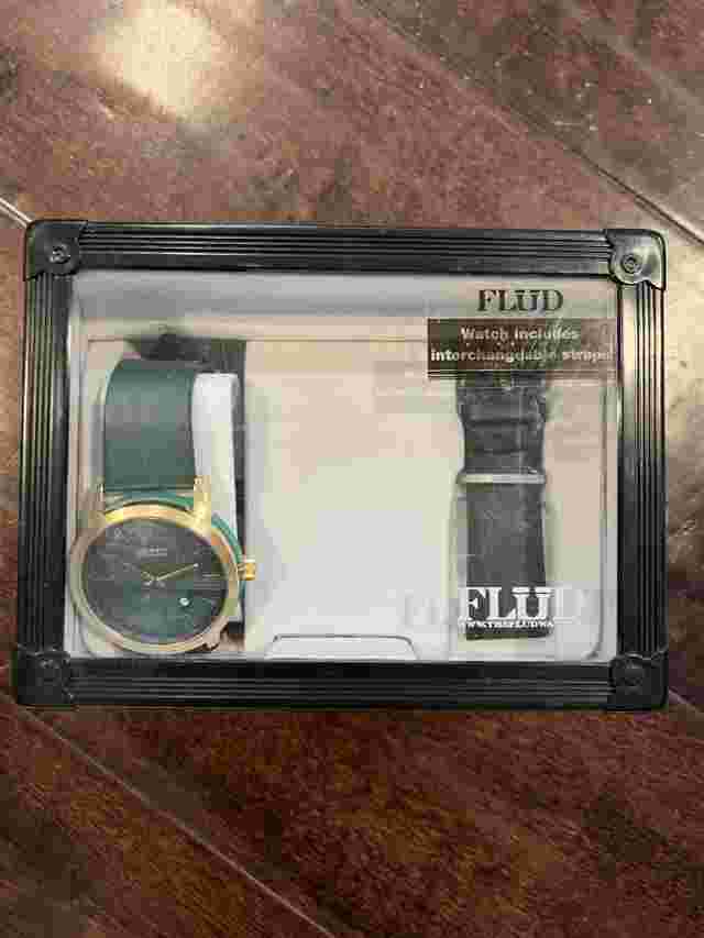 Flud Men’s Watch Green/Gold