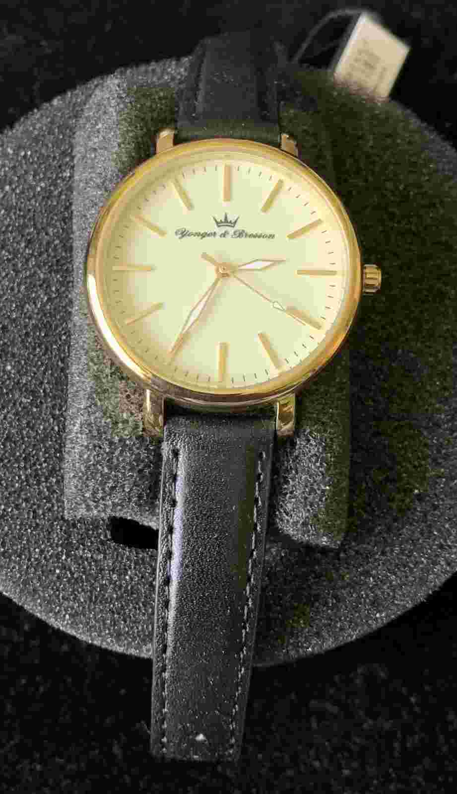 NEW Yonger & Bresson Qvartz  Women watch Leahter Bracelet size 34 mm