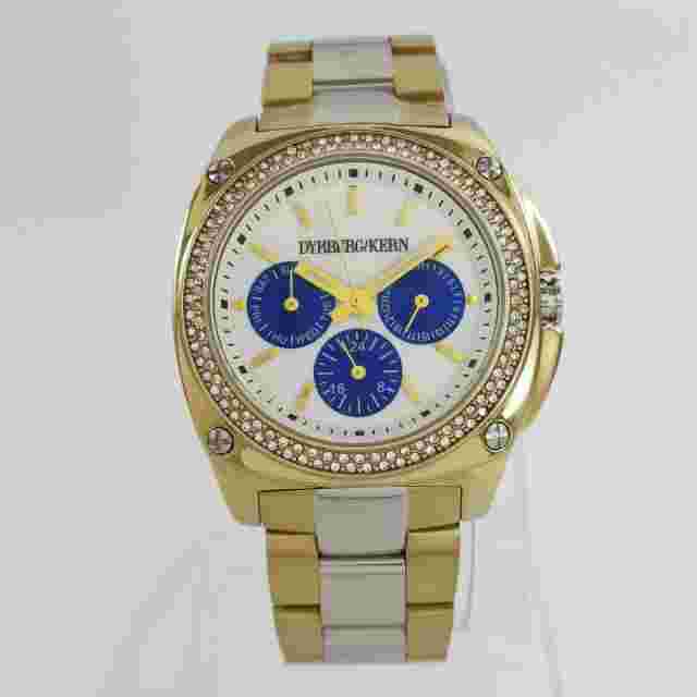 Dyrberg/Kern Satine Gold Silver Stainless Steel Quartz Women's Wrist Watch