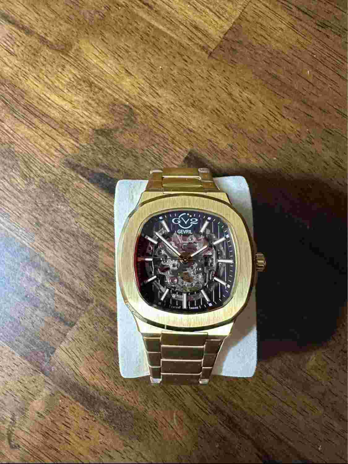 Gevril GV2 Potente 40mm Gold Stainless Steel Case, Gold Stainless Steel Band...
