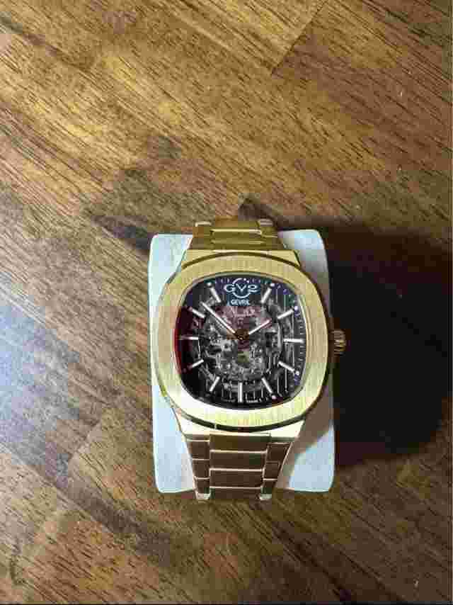 Gevril GV2 Potente 40mm Gold Stainless Steel Case, Gold Stainless Steel Band...
