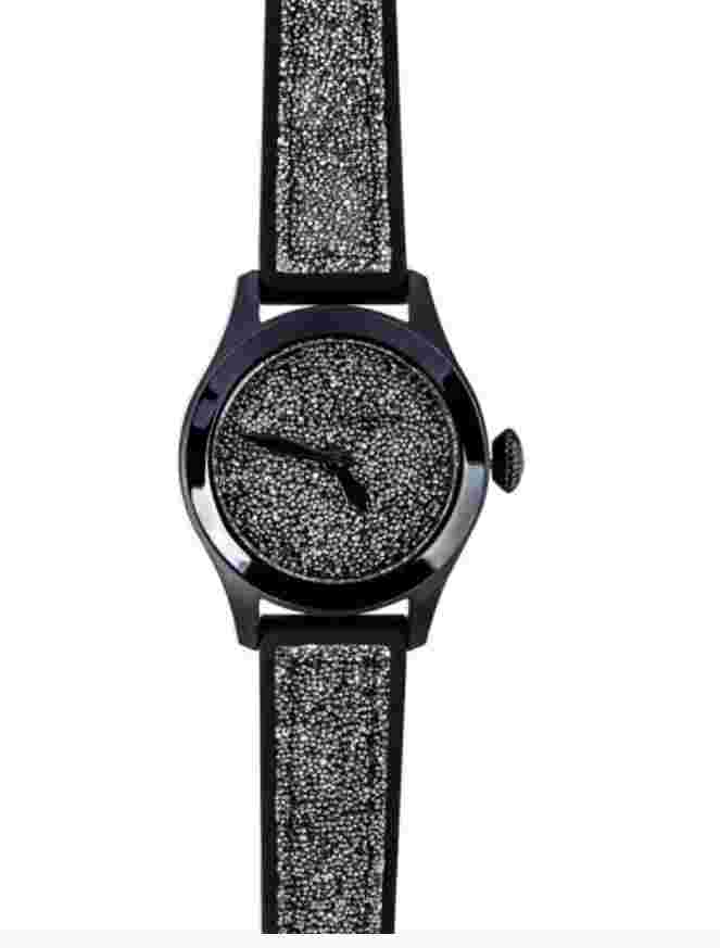 Toy Watch GL02BK Black Swarovski Crystal Bezel Silicone Strap 38 mm Watch 2005