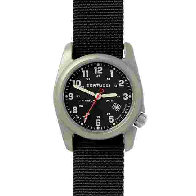 Bertucci A-2T Men Black Dial Black Nylon Band Swiss Quartz Watch - 12722