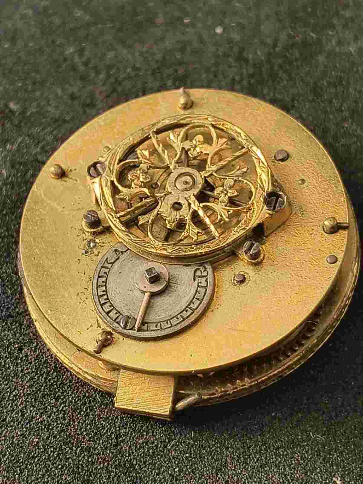 Antique French Small Verge Movement Circa 1780