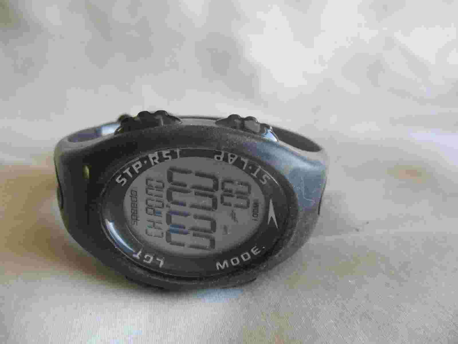 Speedo Digital Wristwatch with a Buckle Band and Water Resistance 100M