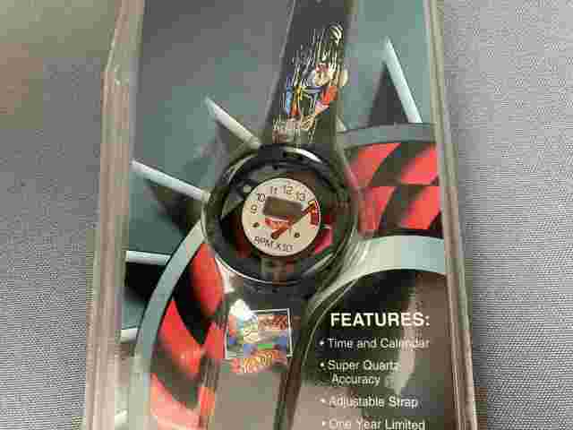 Vintage Hot Wheels Race Hard Digital Wrist Watch Steering Wheel Tach Face NIB