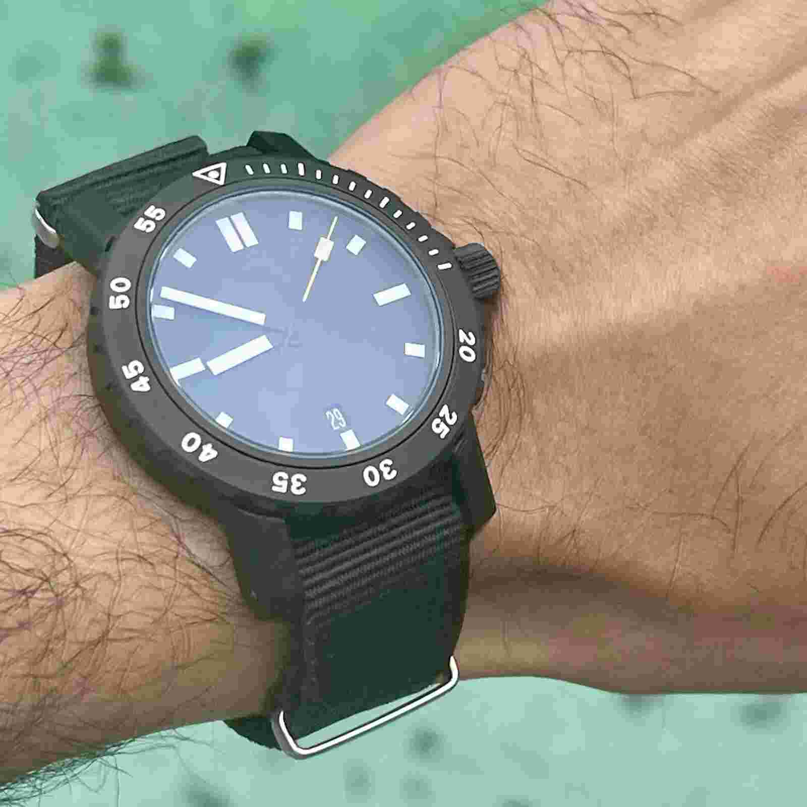 WCT dive watch, PVD black, Fricker cased eta Swiss auto (40mm) *West Coast Time*