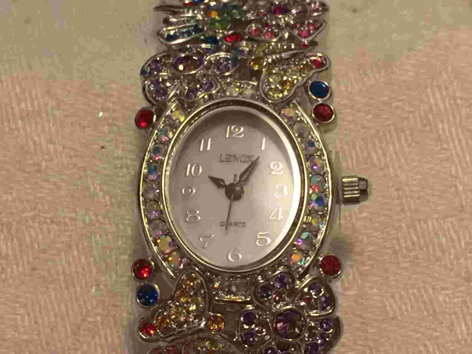 AUTHENTIC LENOX "BUTTERFLY & FLOWER WATCH"