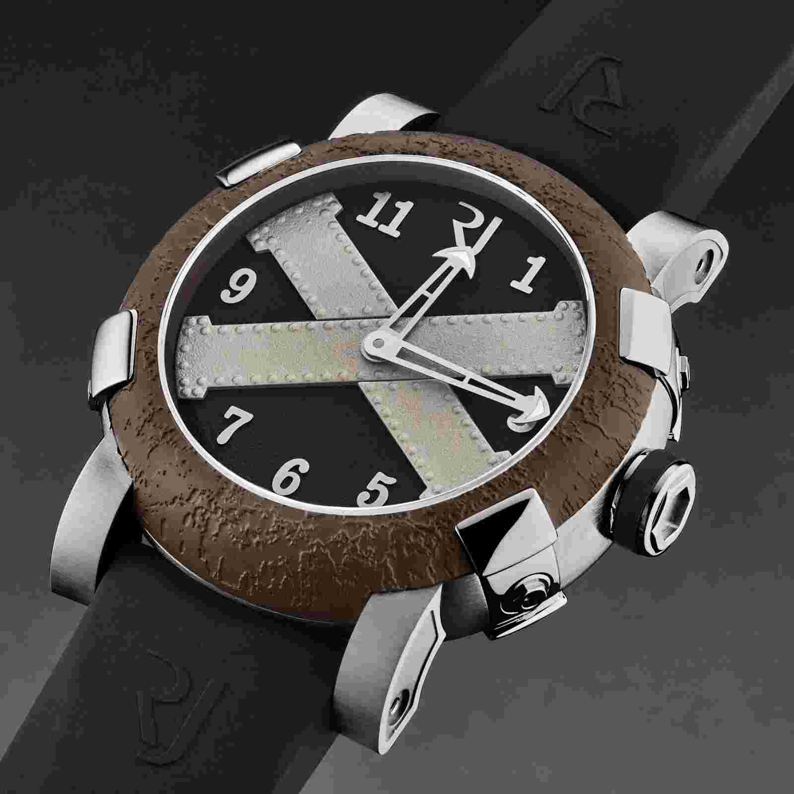 Romain Jerome Men's 'Titanic' A La Grande Black Dial Automatic RJ.TG.AU.101.10