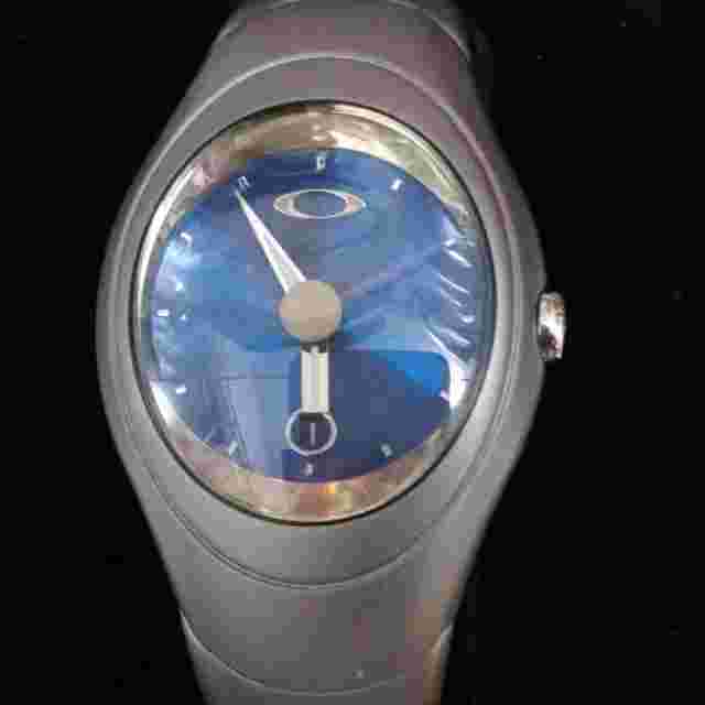 Oakley Time Bomb Icon Blue Watches (analog) Fashion Accessories Small