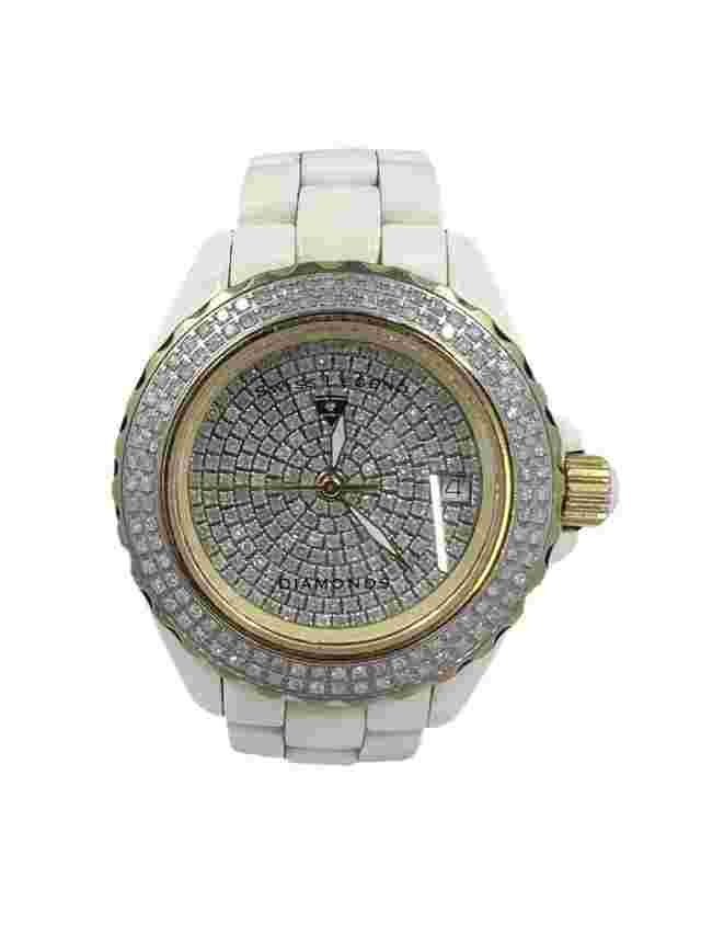 Swiss Legend Karamica Diamond Dial & Bezel 20052-BGWFS 39mm Watch