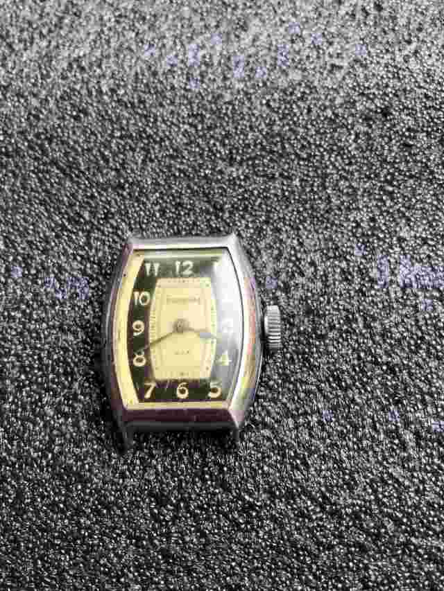 Ingraham Vintage Watch  Art Deco  Mechanical Movement For Parts Repair