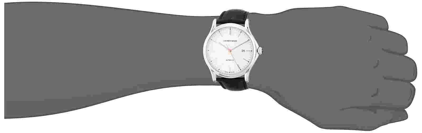 Emporio Armani ARS3023 Black Leather Strap Men's Watch