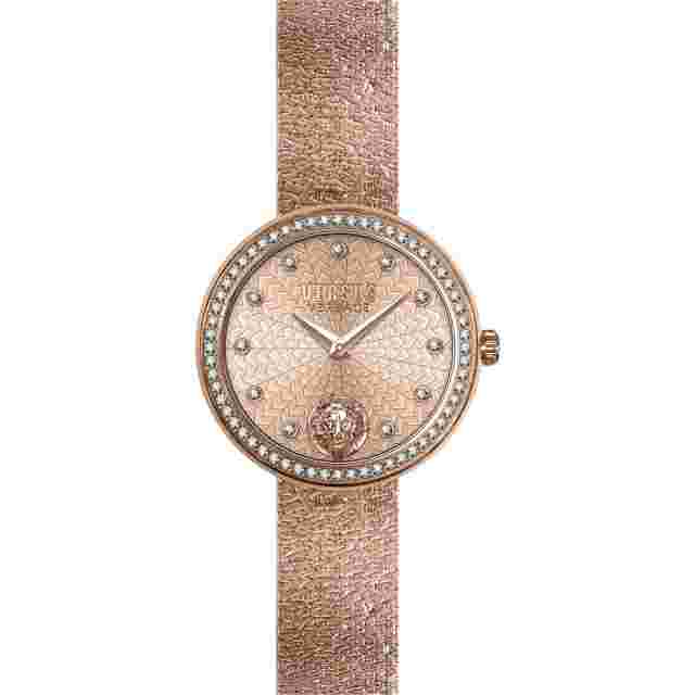 Womens Wristwatch VERSUS Versace LEA VSPEN1620 Steel Gold Rose Swarovski Mesh