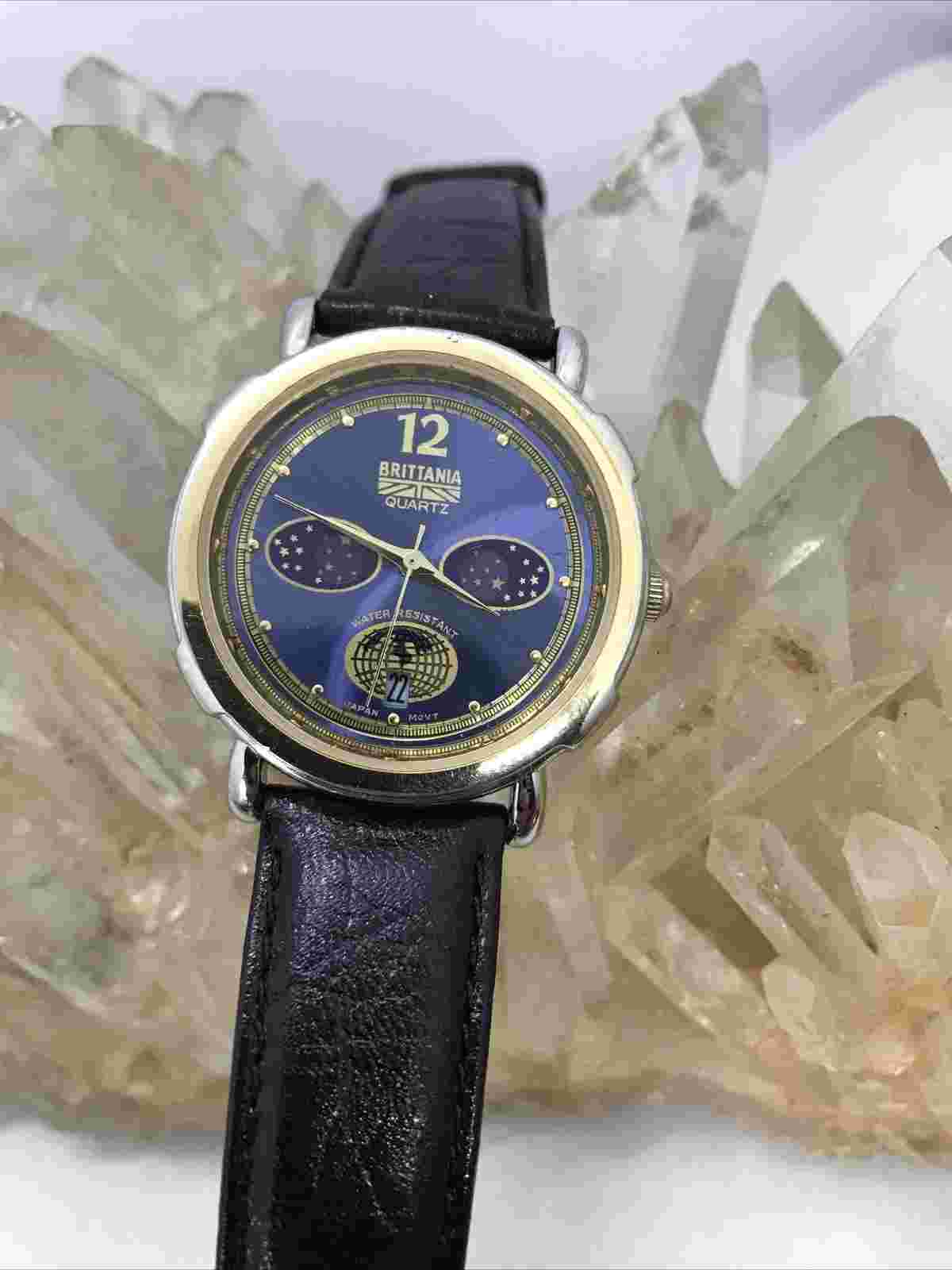Vintage Britania MoonPhase Watch With New Battery