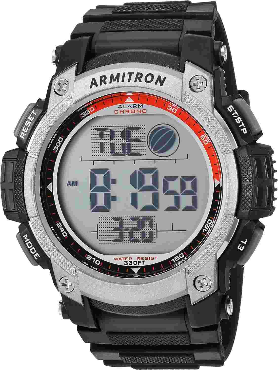 Armitron Sport Men'S 40/8252BLK Black Digital Chronograph Watch