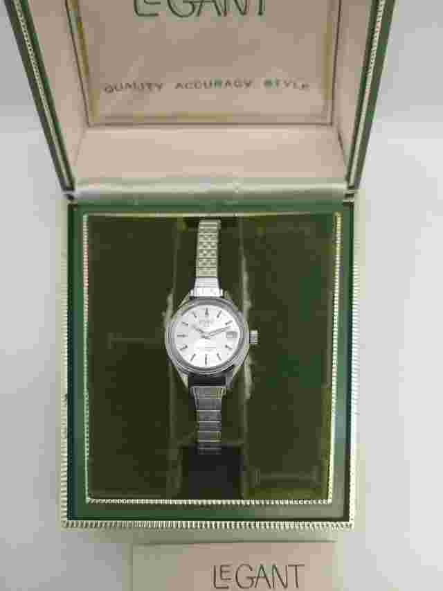 Vintage Wristwatch Watch Legant & Dorset QS Ladies W/ Case And Book