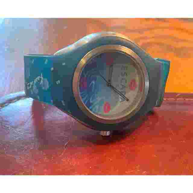 Women's 40mm Silver Tone and Blue Poly Watch, Escada Isl;and Kiss