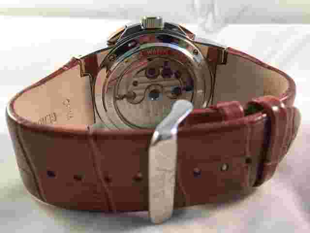 S.U.G. MAGNUM GENTS AUTOMATIC MULTI-FUNCTION WATCH BROWN LEATHER / DIAL