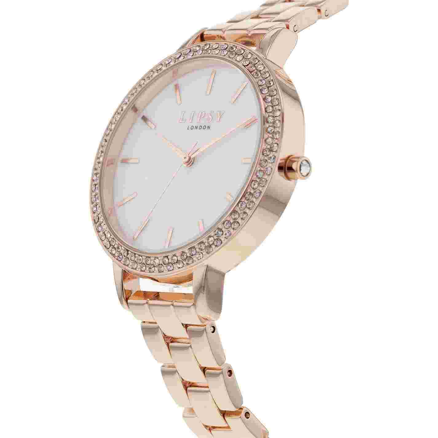 Lipsy Womens Prl Efct Wtc Analogue Quartz Watches