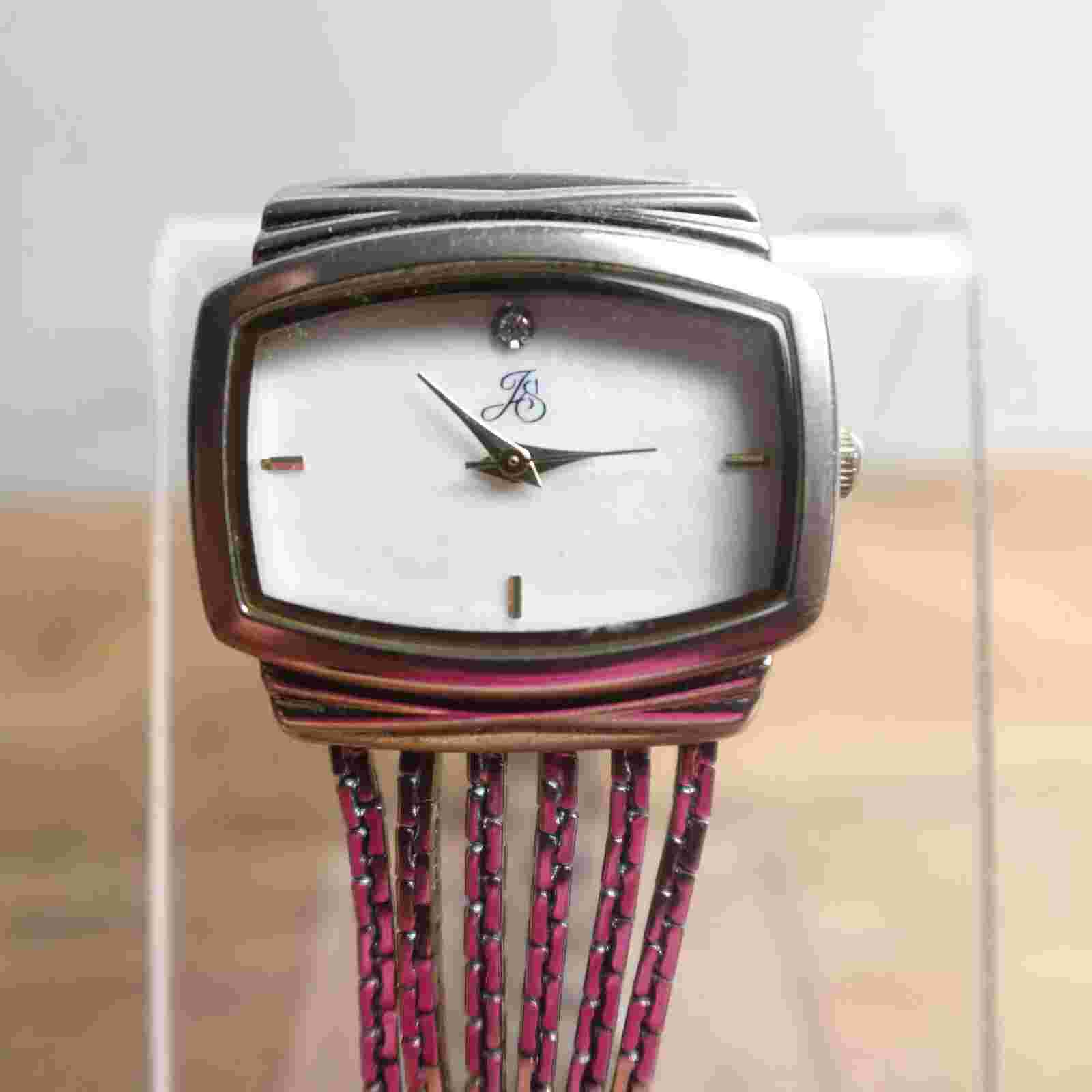 JS Watch Co Watch Women 29mm Silver Tone Rectangular