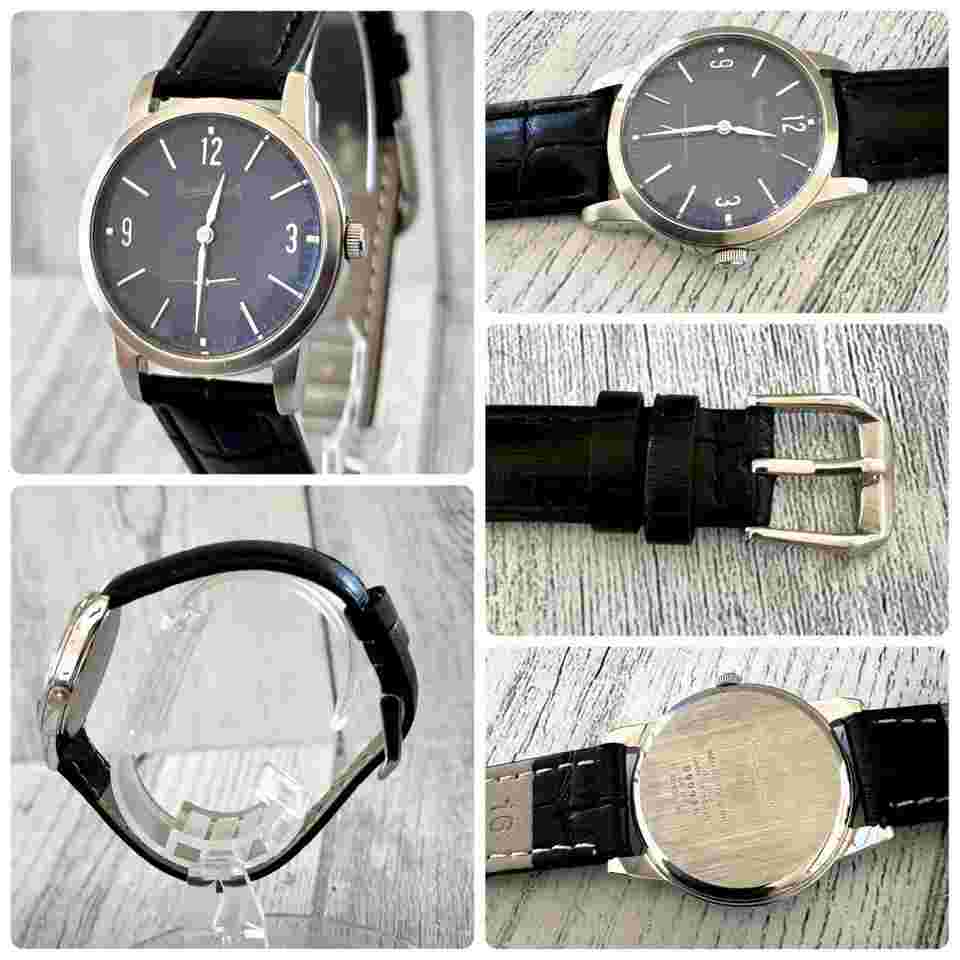 [Battery replaced] MARGARET HOWELL wristwatch Sumoseco navy tone JAPAN USED