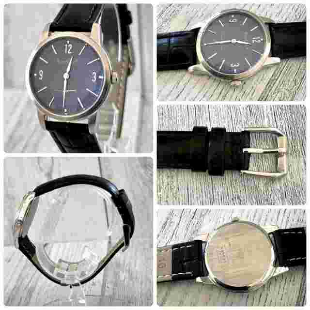 [Battery replaced] MARGARET HOWELL wristwatch Sumoseco navy tone JAPAN USED
