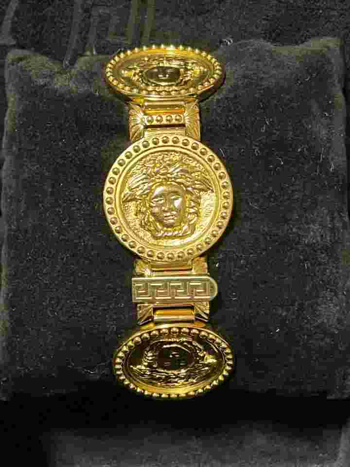 Gianni Versace G10 Medusa Watch Coin Bracelet Boxed, Used Condition