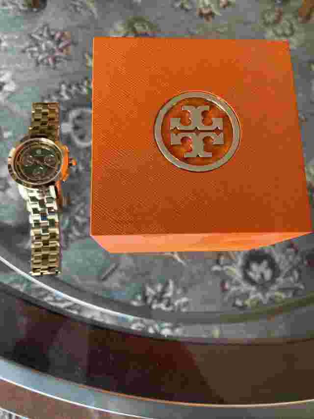 Tory Burch watch women Olive With Gold Wristband