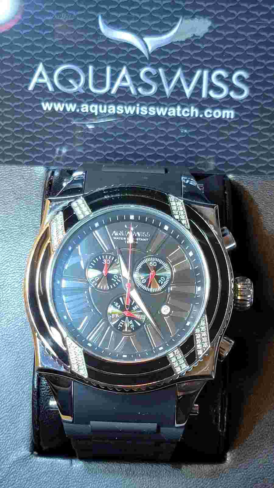 Aquaswiss Swissport XG Diamond Watch, 63mm, 0.75ctw