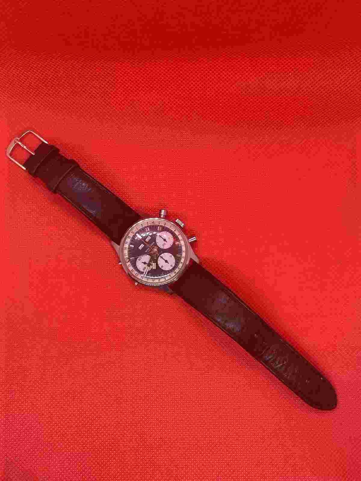 VINTAGE WAKMANN TRIPLE CALENDAR CHRONOGRAPH MENS WRISTWATCH WATCH Lot #9