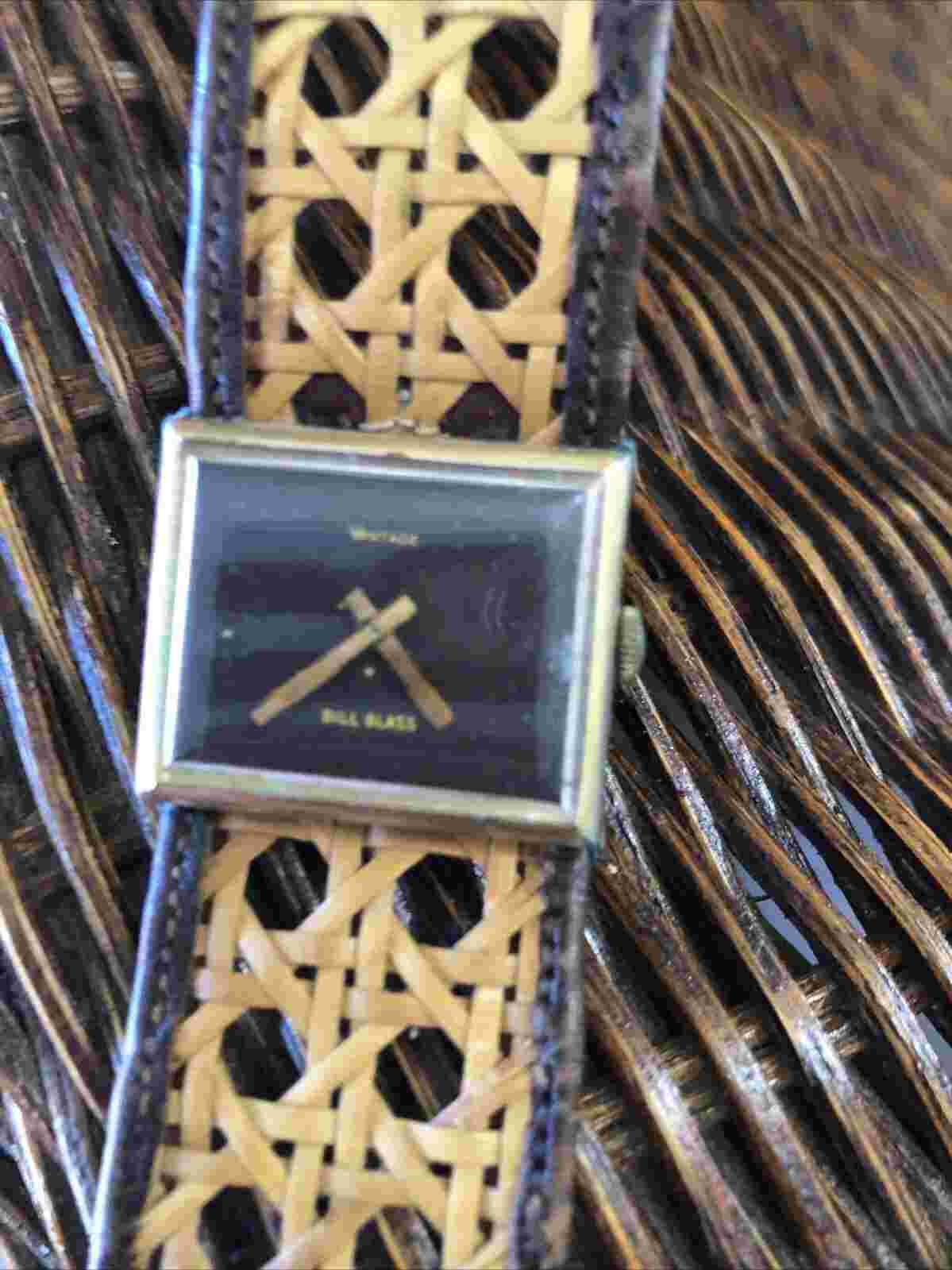 Antique Watch Band With Vantage Bill Blass Watch