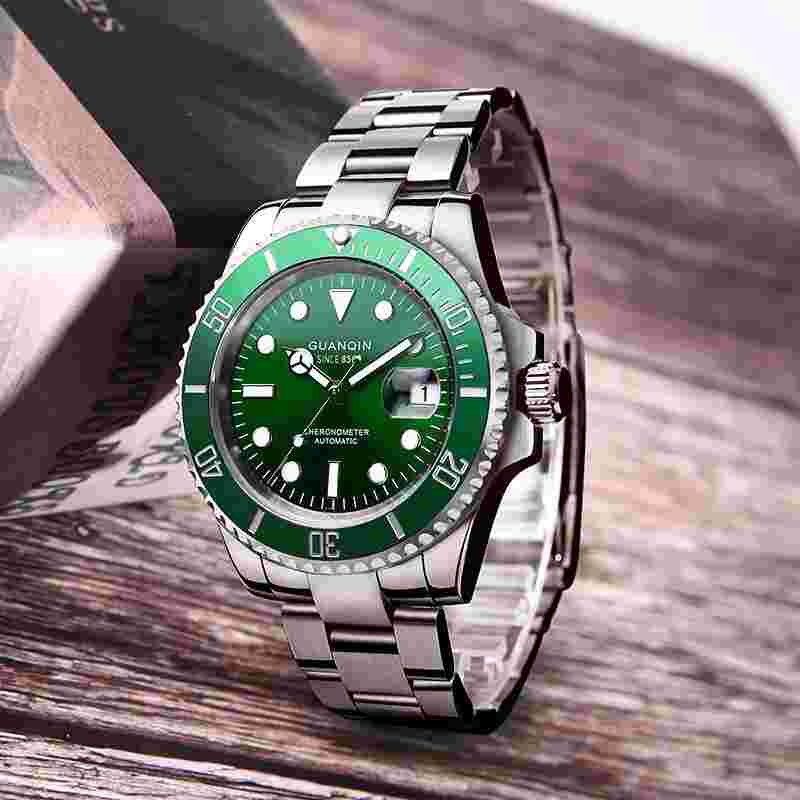 Guanqin Men's Automatic Mechanical Watch Business Fashion Waterproof 41mm Men's
