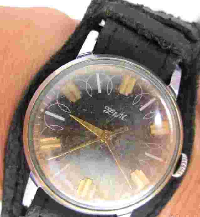 VINTAGE SOVIET RUSSIA USSR WRIST MENS WATCH ZIM MECHANICS WORKING RARE