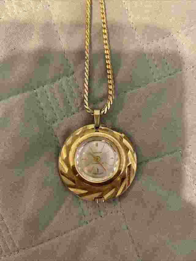 Taylor Anti-magnetic Swiss Made Gold Pendant Watch Vintage