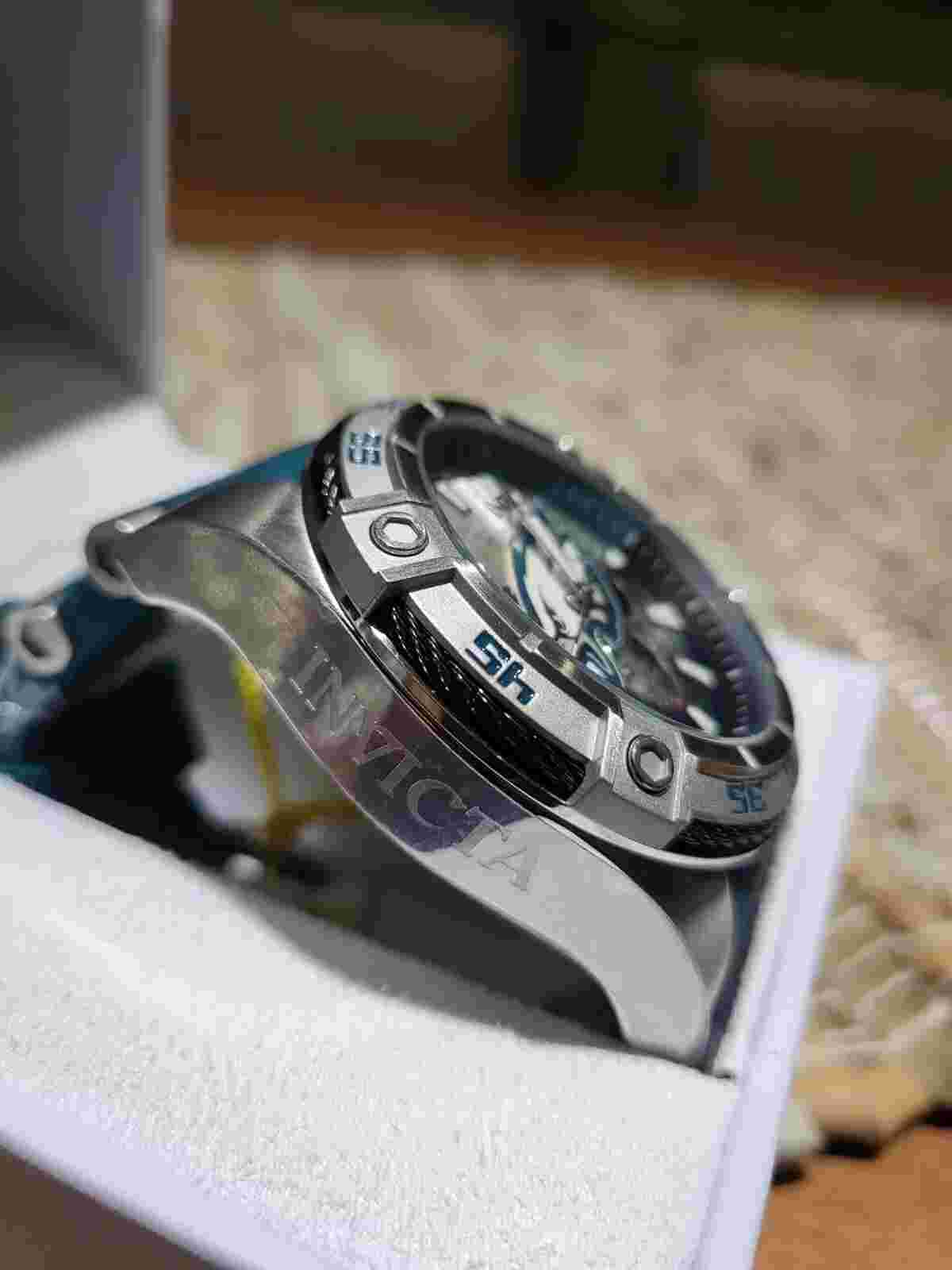 Invicta Men's Watch NFL Philadelphia Eagles Chrono White and Green Strap 35784