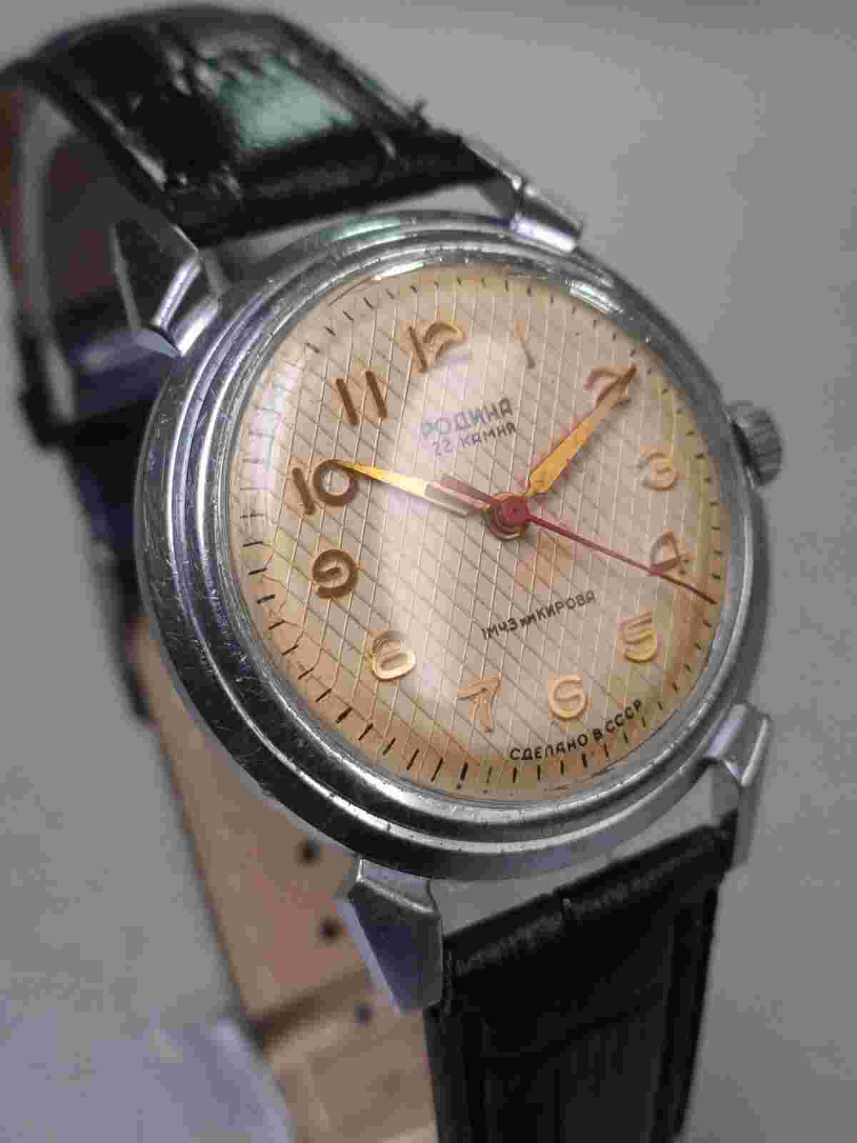 Rare soviet wrist watch Rodina automatic 1th MChZ Kirova 22 jewels